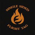 Single Sided Custom Embroidered Flight Tag