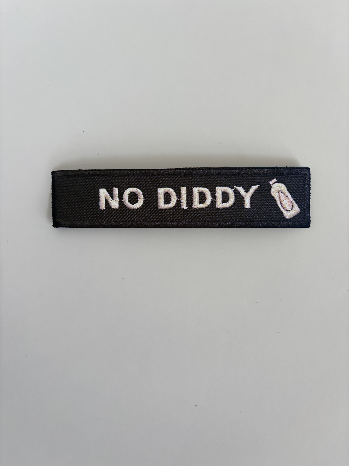 No Diddy Embroidered Flight Tag