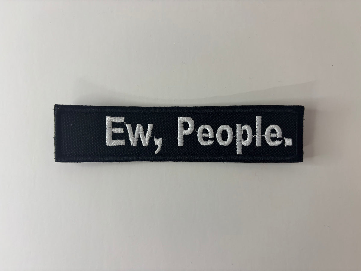 Ew People. Embroidered Flight Tag