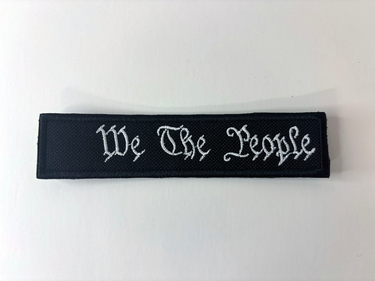 We The People Embroidered Flight Tag