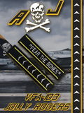 Jolly Rogers Embroidered Flight Tag