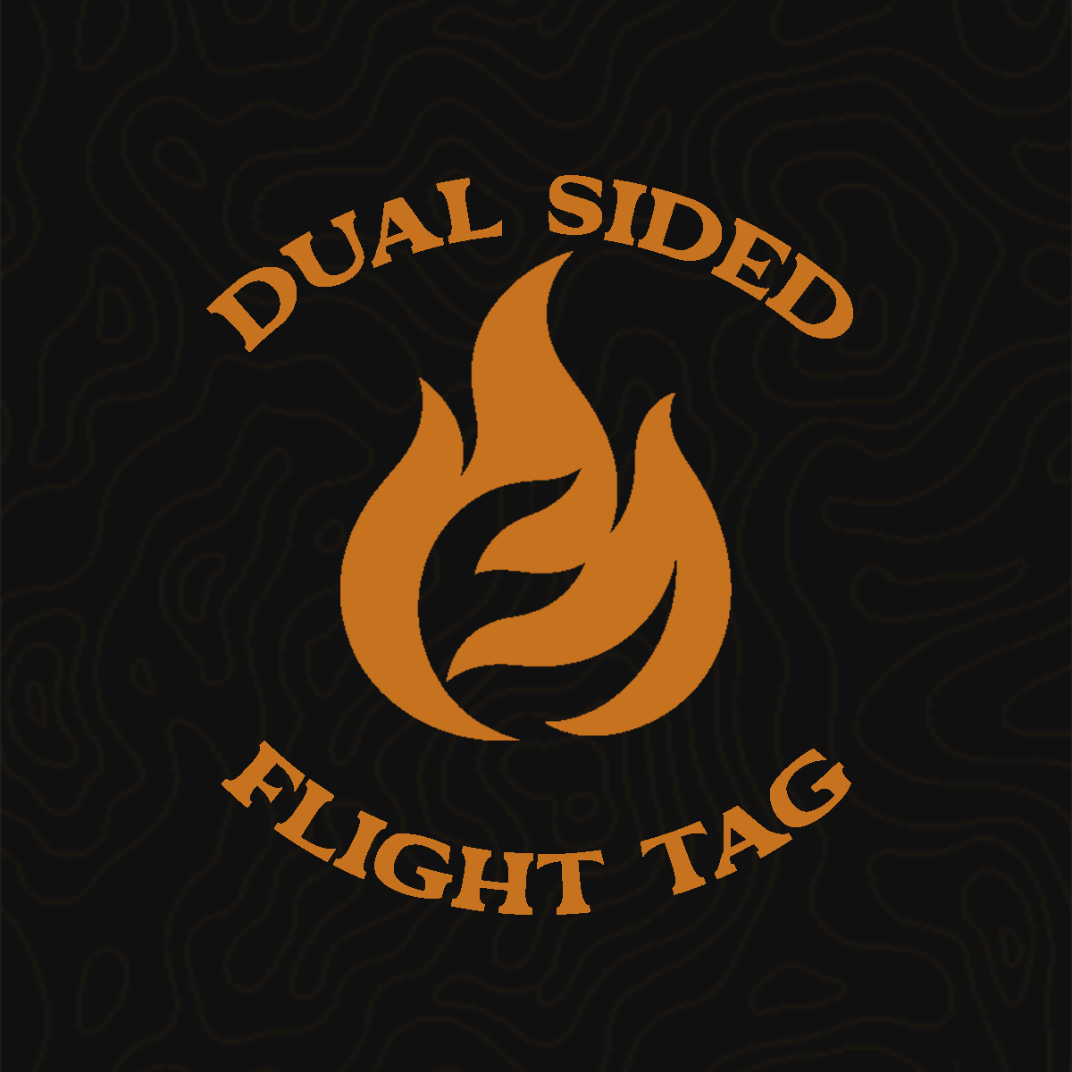 Dual Sided Custom Embroidered Flight Tag